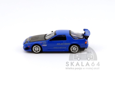 POP RACE PR64-223 Mazda RX7 FC3S Re Amemiya Widebody Blue PR64-0290 1:64