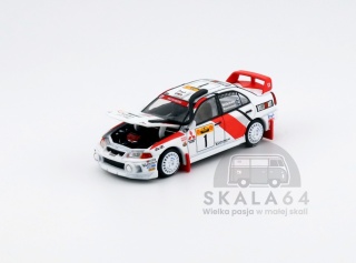 POP RACE PR64-231 Mitsubishi Lancer Evolution EVO IV Safari Rally Kenya 1998 PR64-0231 1:64