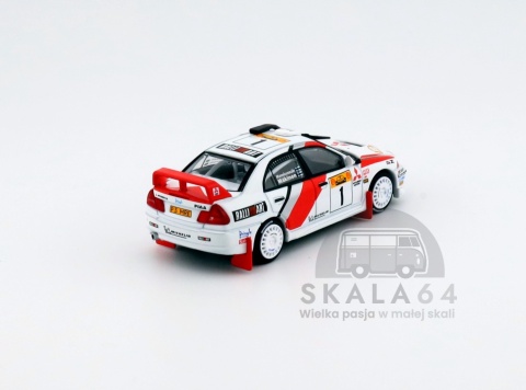 POP RACE PR64-231 Mitsubishi Lancer Evolution EVO IV Safari Rally Kenya 1998 PR64-0231 1:64