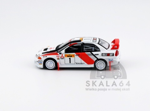 POP RACE PR64-231 Mitsubishi Lancer Evolution EVO IV Safari Rally Kenya 1998 PR64-0231 1:64