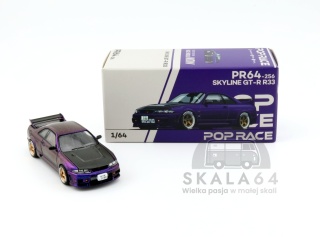 POP RACE PR64-256 Nissan Skyline GT-R R33 NISMO Midnight Purple PR64-0256 1:64