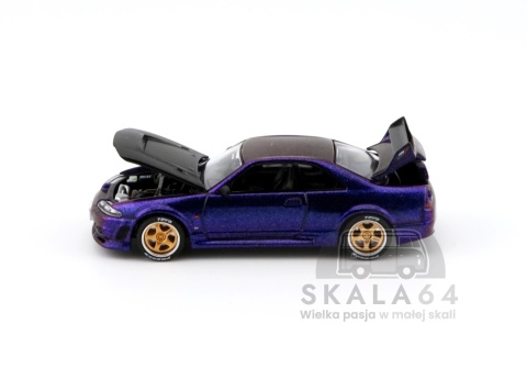POP RACE PR64-256 Nissan Skyline GT-R R33 NISMO Midnight Purple PR64-0256 1:64