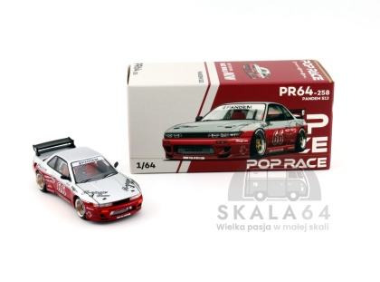POP RACE PR64-258 Pandem Nissan Silvia S13 Moontech Red PR64-0258 1:64