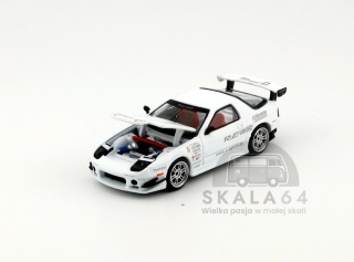 POP RACE PR64-260 Mazda RX7 FC3S Re Amemiya White PR64-0260 1:64