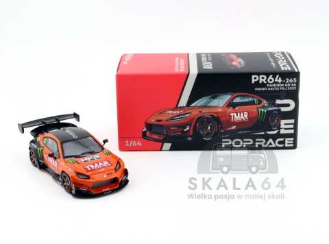 Model samochodu Pandem Toyota GR 86 Daigo Saito FDJ 2022 w skali 1:64 - pudełko
