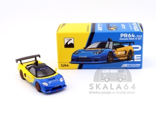 POP RACE PR64-310 Honda NSX R GT Spoon Sports Yellow Blue PR64-0310 1:64