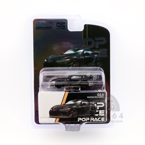 Model samochodu Toyota Supra A90 Darwin Pro 66G NWB Black Enigma Exclusive Edition #013 w skali 1:64