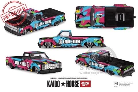 PREORDER MINI GT Kaido House KHMG285 1980 Chevrolet Silverado Dually Kaido Splash V1