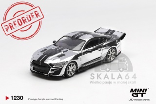PREORDER MINI GT MGT01230-L 2020 Shelby GT500 Dragon Snake Concept, chrome silver