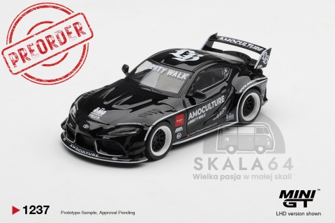 PREORDER MINI GT MGT01237-R 2026 Toyota GR Supra LB Works Amoculture, black