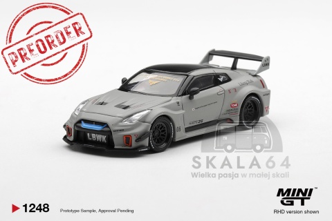 PREORDER MINI GT MGT01248-L 2026 Nissan GTR R35 LB-Super Silhouette GT-RR Ver1 matt grey