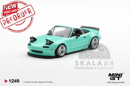 PREORDER MINI GT MGT01249-L 2026 Mazda MX5 (NA) Pandem Body Kit mint green