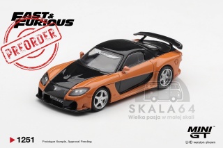 PREORDER MINI GT MGT01251-BL 2006 Mazda RX-7 (FD) Veilside Fortune Han Seoul-Oh *The Fast and The Furious: Tokyo Drift*