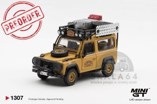 PREORDER MINI GT MGT01307-BL 1985 Land Rover Defender 90 *Camel Trophy* Team Japan Camel Trophy Borneo