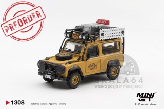 PREORDER MINI GT MGT01308-L 1985 Land Rover Defender 90 *Camel Trophy* Team Brazil Camel Trophy Borneo