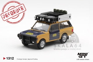 PREORDER MINI GT MGT01312-L 1981 Land Rover Range Rover *Camel Trophy* H.Fischer/W. Bays Sumatra