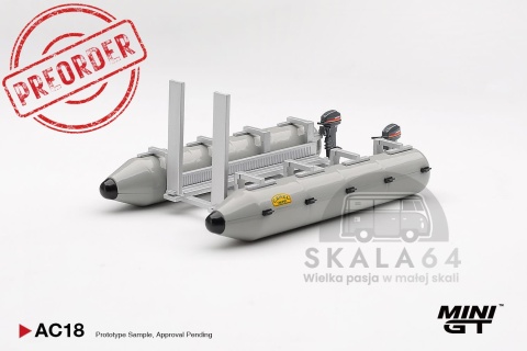 PREORDER MINI GT MGTAC18 1985 Potoon Raft *Camel Trophy*