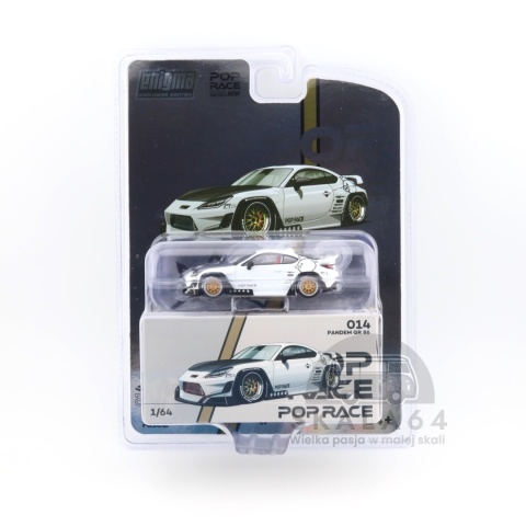 POP RACE Pandem Toyota GR86 White Enigma Exclusive Edition #014 1:64