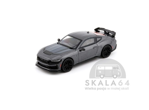 Model samochodu Ford Mustang Dark Horse Carbonized Gray w skali 1:64 - przód