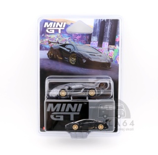 MINI GT LB WORKS Lamborghini Aventador Limited Edition Matte Black LHD MGT01087-BL MiniGT