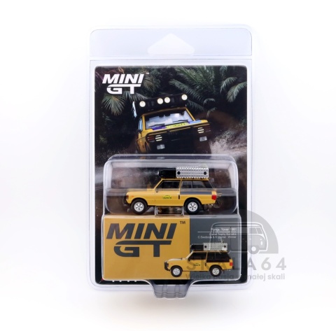 Model samochodu Range Rover 1981 Camel Trophy Sumatra Winner C. Swoboda & K. Mentel w skali 1:64 - blister