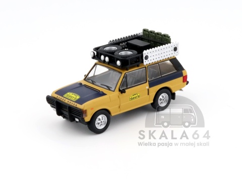 Model samochodu Range Rover 1981 Camel Trophy Sumatra Winner C. Swoboda & K. Mentel w skali 1:64 - przód