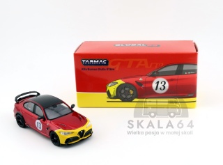 TARMAC WORKS Alfa Romeo Giulia GTAm Red / Yellow 1:64
