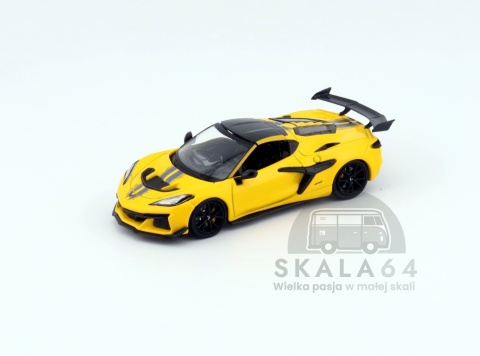 Model samochodu 2025 Chevrolet Corvette ZR1 Yellow HEC 2025 Limited Edition w skali 1:64 - dach