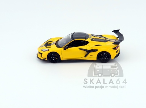 Model samochodu 2025 Chevrolet Corvette ZR1 Yellow HEC 2025 Limited Edition w skali 1:64 - dach