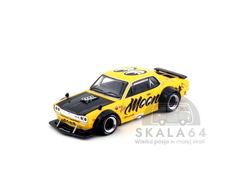 Model samochodu Nissan Skyline GT-R V8 Drift Hakosuka Mooneyes w skali 1:64 - przód
