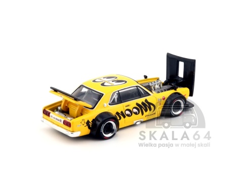 Model samochodu Nissan Skyline GT-R V8 Drift Hakosuka Mooneyes w skali 1:64 - elementy