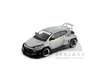 POP RACE PR64-329 Pandem Toyota GR Yaris Raw Metal Hong Kong ToyCar Salon PR640329 1:64