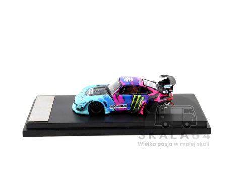 Model samochodu Porsche 911 RWB 993 RAUH-Welt Monster / Hoonigan w skali 1:64 - bok