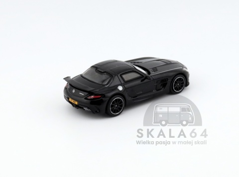 Model samochodu Mercedes-Benz SLS AMG Coupe Black Series Black Metallic Special Edition w skali 1:64 - tył