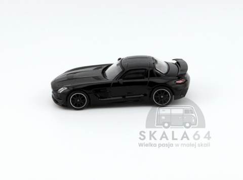 Model samochodu Mercedes-Benz SLS AMG Coupe Black Series Black Metallic Special Edition w skali 1:64 - bok
