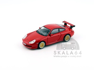 TARMAC WORKS Porsche 911 GT3 996 Red 1:64