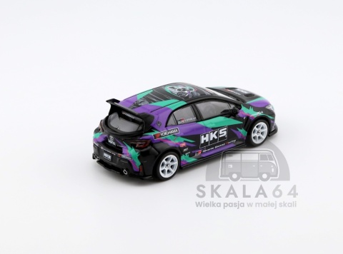 Model samochodu Toyota GR Corolla HKS w skali 1:64 - tył