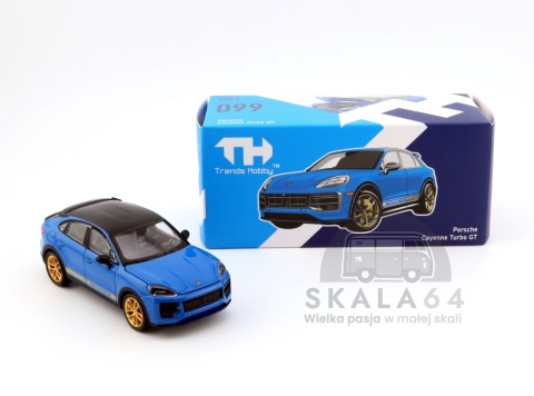 TRENDS HOBBY Porsche Cayenne Turbo GT Blue 1:64