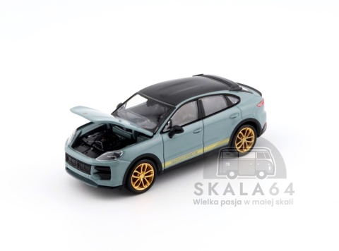Model samochodu Porsche Cayenne Turbo GT Grey w skali 1:64 - maska