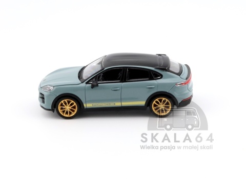 Model samochodu Porsche Cayenne Turbo GT Grey w skali 1:64 - bok