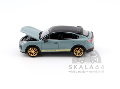 Model samochodu Porsche Cayenne Turbo GT Grey w skali 1:64 - maska