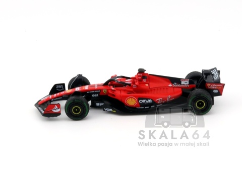 Bolid Ferrari SF-23 Formula 1 Monaco Grand Prix 2023 #16 C. Leclerc w skali 1:64 - bok
