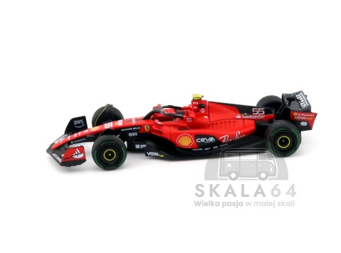 BBR MODELS Ferrari SF-23 Formula 1 Monaco Grand Prix 2023 #55 C. Sainz 1:64 BBRFER64023