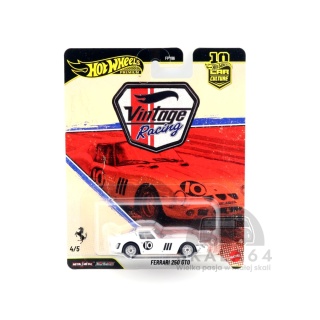 HOT WHEELS Premium Car Culture Vintage Racing Ferrari 250 GTO 1:64 JKF25