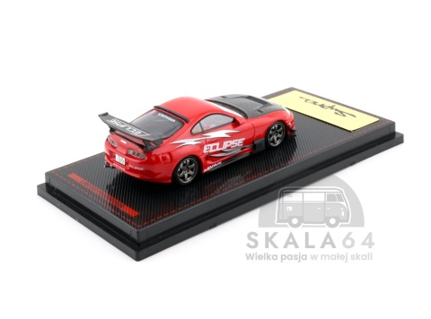 Model samochodu Toyota Supra A80 RZ Red Eclipse 1:64 w skali 1:64 - tył