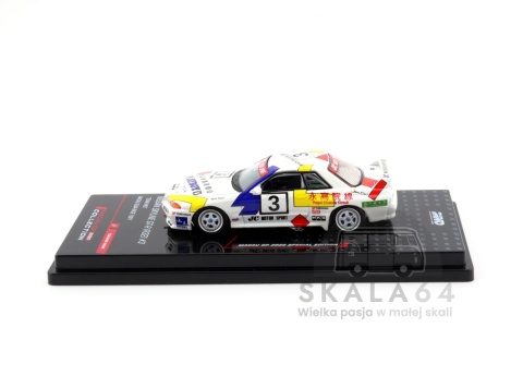 Model samochodu Nissan Skyline GT-R R32 #3 Team HKS Macau Guia Race 1991 Yukihiro Hane w skali 1:64 - bok