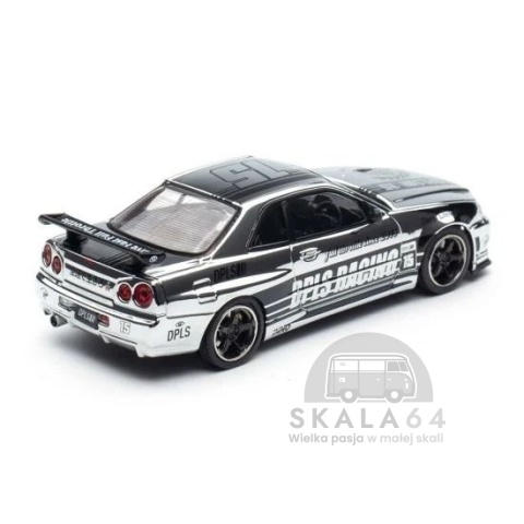 Zestaw 4 modeli Nissan Skyline GT-R R34 10th Anniversary Chrome Special Edition Set DPLS x INNO64 Tokyo Auto Salon w skali 1:64