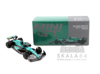 MINI GT Aston Martin AMR24 #18 2024 F1 2024 Canadian GP Lance Stroll MGT01114-L 1:64