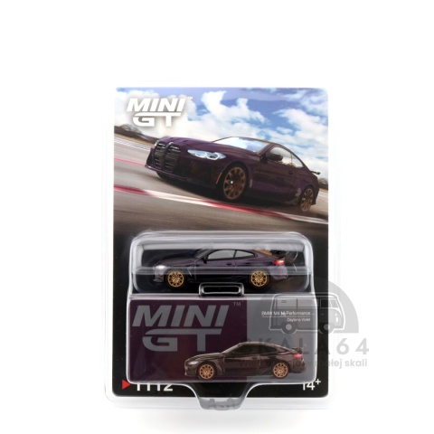 Model samochodu BMW M4 M-Performance Daytona Violet w skali 1:64 - blister