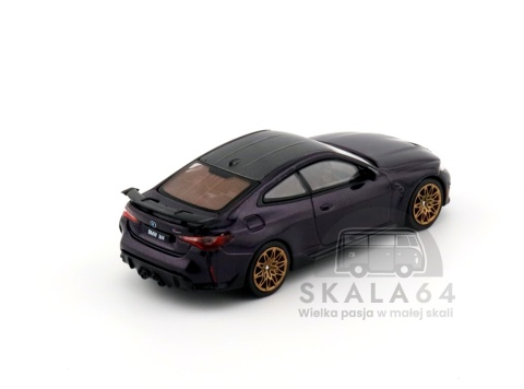 Model samochodu BMW M4 M-Performance Daytona Violet w skali 1:64 - tył